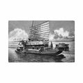 china sampan on the grand canal r tuck Vintage A4 Photo Print