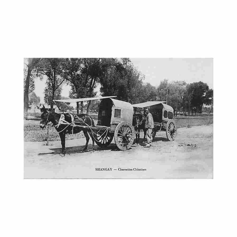 china shanghai carts Vintage A4 Photo Print