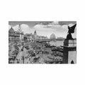china shanghai view of bund seen from war memorial Vintage A4 Photo Print
