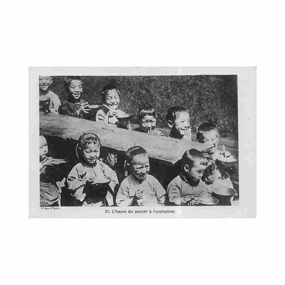 china supper time at the orphanage oeuvre de propagation de la foi 21 Vintage A4 Photo Print