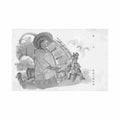 china the sailor some paper remnants on reverse Vintage A4 Photo Print
