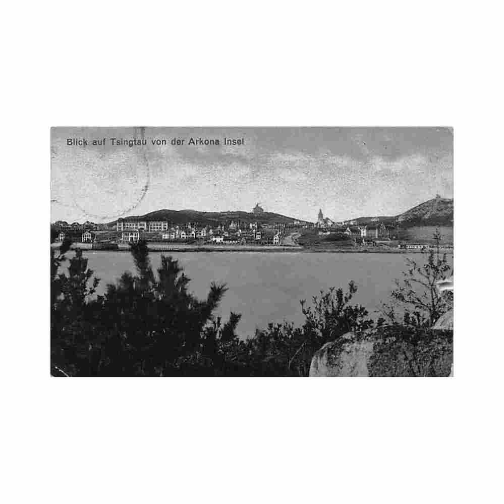 china tsingtao tsingtau view from arkona island paul lindner Vintage A4 Photo Print