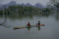 chinese boat river 1980s 1990s A4 Photo Print