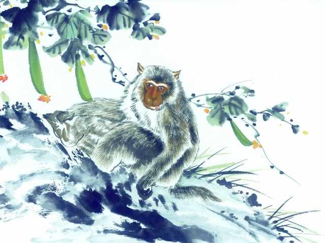 chinese master paintings animals c art a0103 A4 Photo Print