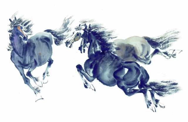 chinese master paintings animals c art a0115 A4 Photo Print