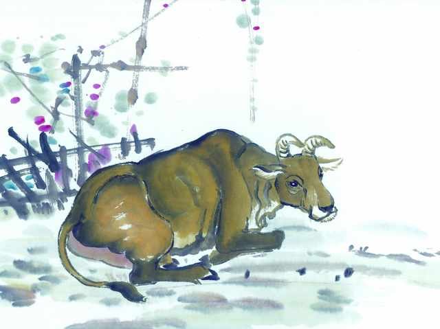 chinese master paintings animals c art a0123 A4 Photo Print