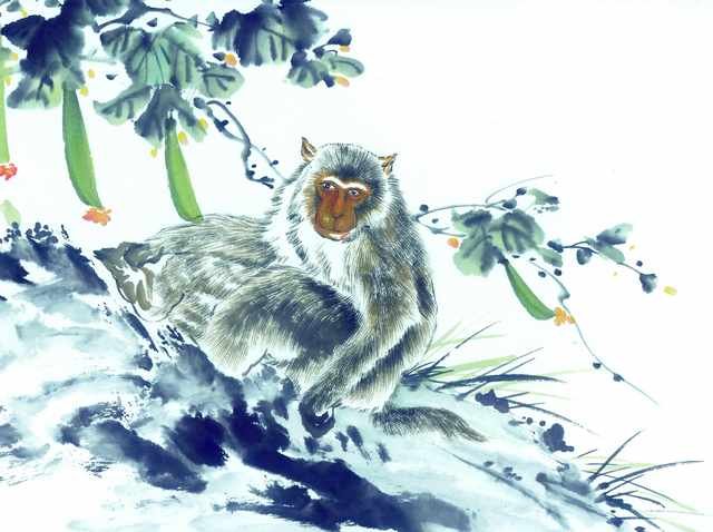 chinese master paintings animals c art a0130 A4 Photo Print