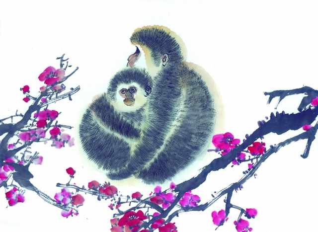 chinese master paintings animals c art a0135 A4 Photo Print