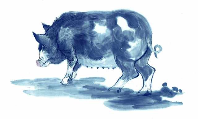 chinese master paintings animals c art a0150 A4 Photo Print