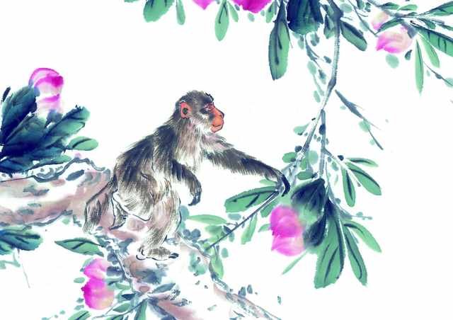 chinese master paintings animals c art a0153 A4 Photo Print