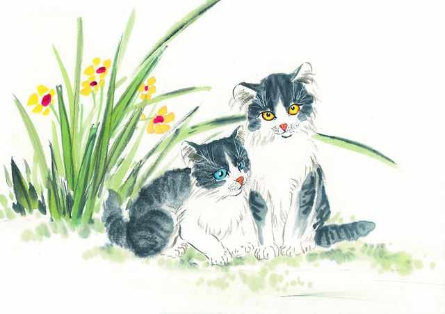 chinese master paintings animals c art a0167 A4 Photo Print