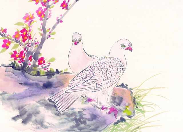 chinese master paintings animals c art a0176 A4 Photo Print