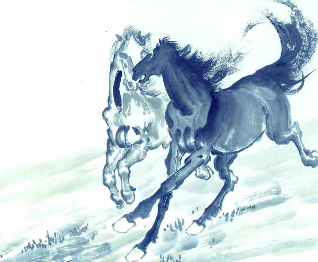 chinese master paintings animals c art a0200 A4 Photo Print