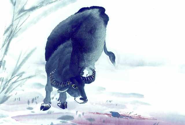chinese master paintings animals c art a0202 A4 Photo Print