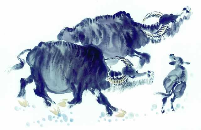 chinese master paintings animals c art a0203 A4 Photo Print