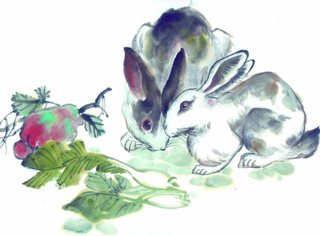 chinese master paintings animals c art a023 A4 Photo Print