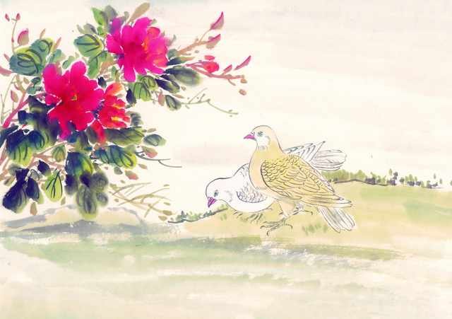 chinese master paintings animals c art a041 A4 Photo Print
