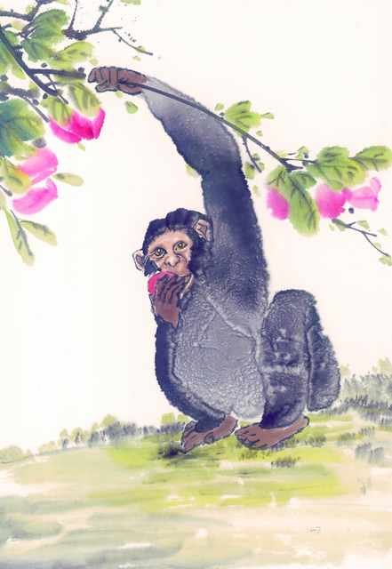 chinese master paintings animals c art a066 A4 Photo Print