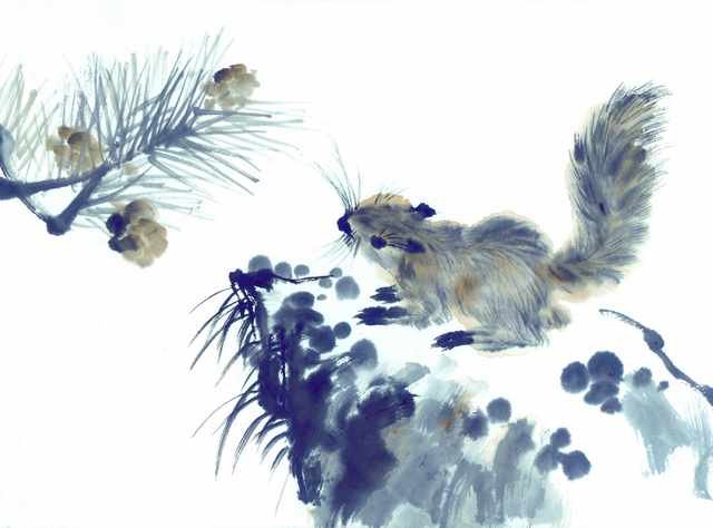 chinese master paintings animals c art a081 A4 Photo Print
