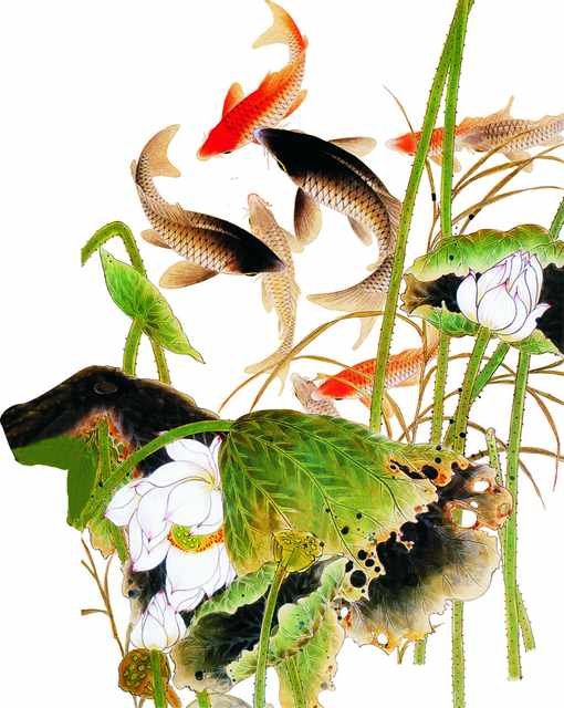 chinese master paintings aquac art q07 A4 Photo Print