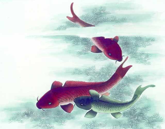 chinese master paintings aquac art q078 A4 Photo Print