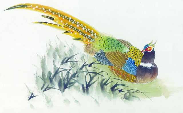 chinese master paintings birds floral c art b0105 A4 Photo Print