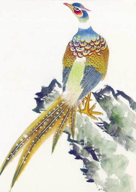 chinese master paintings birds floral c art b0106 A4 Photo Print
