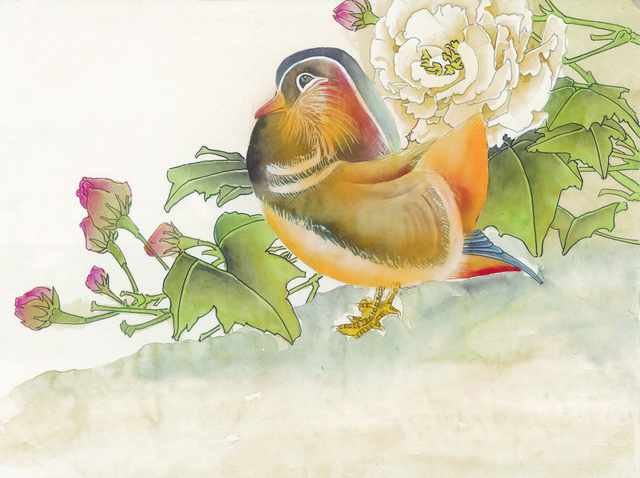 chinese master paintings birds floral c art b0108 A4 Photo Print