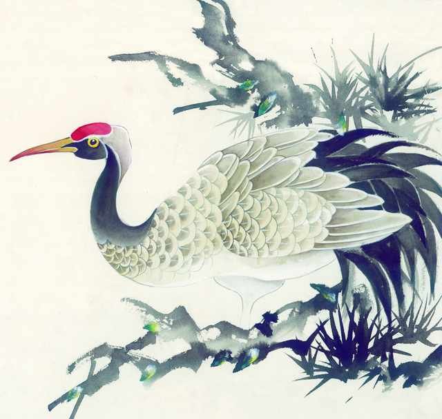 chinese master paintings birds floral c art b0124 A4 Photo Print