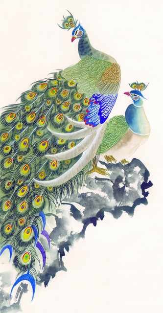 chinese master paintings birds floral c art b0128 A4 Photo Print
