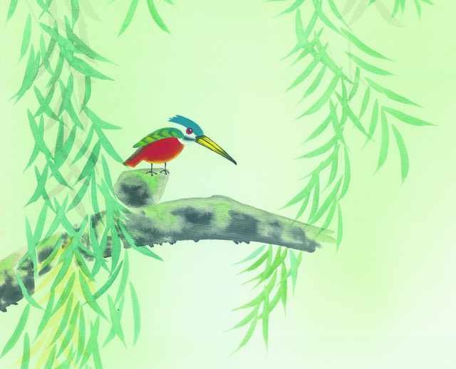 chinese master paintings birds floral c art b0146 A4 Photo Print