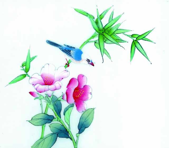chinese master paintings birds floral c art b0152 A4 Photo Print