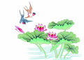 chinese master paintings birds floral c art b0168 A4 Photo Print