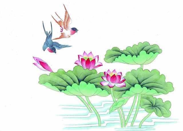 chinese master paintings birds floral c art b0168 A4 Photo Print