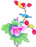 chinese master paintings birds floral c art b0180 A4 Photo Print