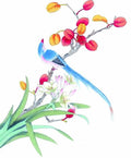 chinese master paintings birds floral c art b0197 A4 Photo Print
