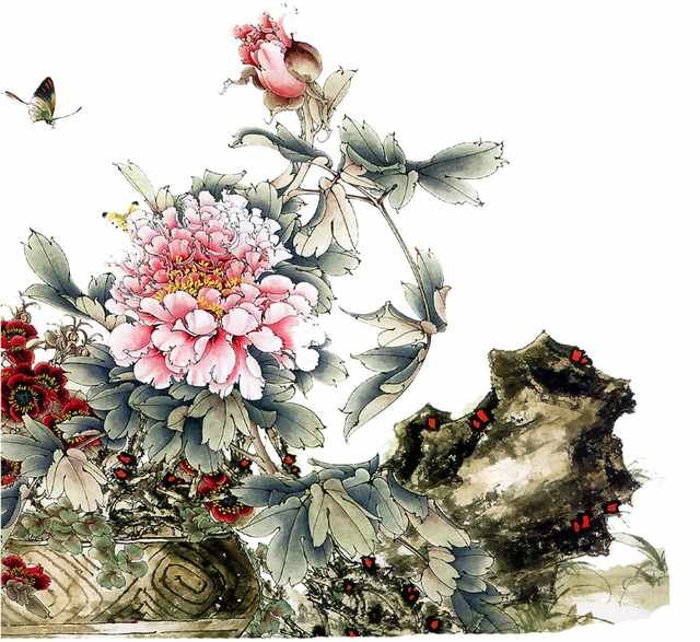 chinese master paintings birds floral c art b020 A4 Photo Print