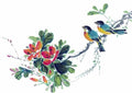chinese master paintings birds floral c art b0203 A4 Photo Print