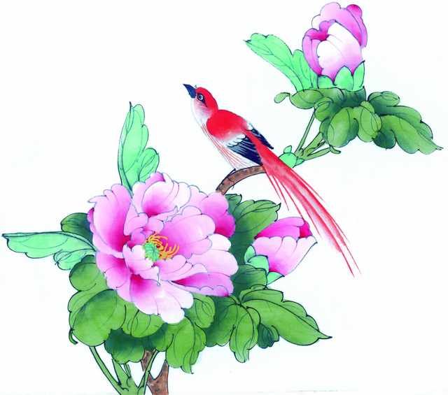 chinese master paintings birds floral c art b0205 A4 Photo Print