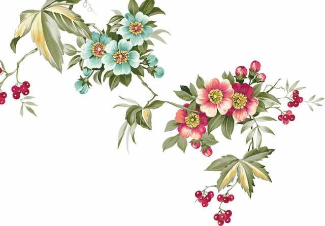 chinese master paintings birds floral c art b021 A4 Photo Print