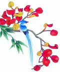 chinese master paintings birds floral c art b0212 A4 Photo Print