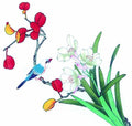 chinese master paintings birds floral c art b0231 A4 Photo Print