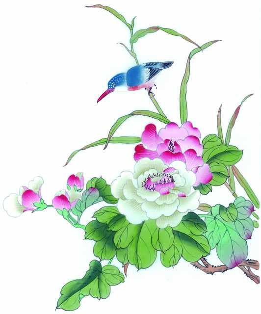 chinese master paintings birds floral c art b0246 A4 Photo Print