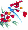 chinese master paintings birds floral c art b0247 A4 Photo Print