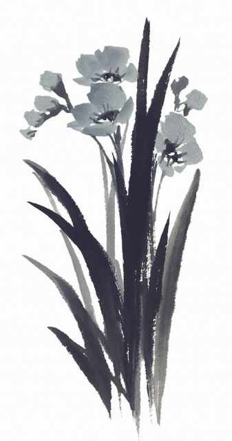 chinese master paintings birds floral c art b0298 A4 Photo Print