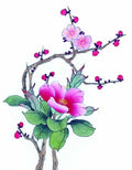 chinese master paintings birds floral c art b0351 A4 Photo Print