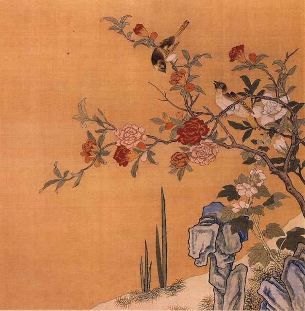 chinese master paintings birds floral c art b05 A4 Photo Print