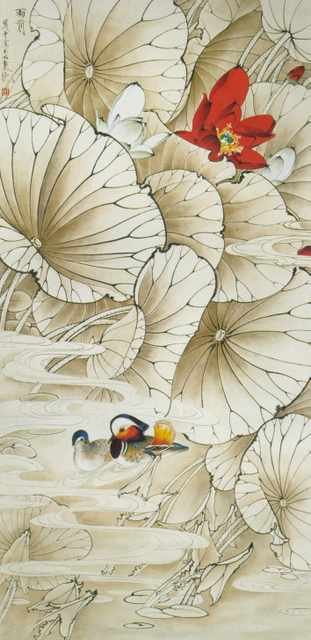 chinese master paintings birds floral c art b061 A4 Photo Print