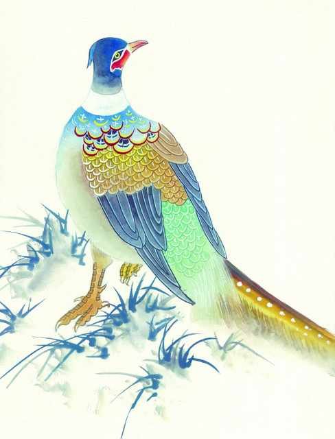 chinese master paintings birds floral c art b071 A4 Photo Print