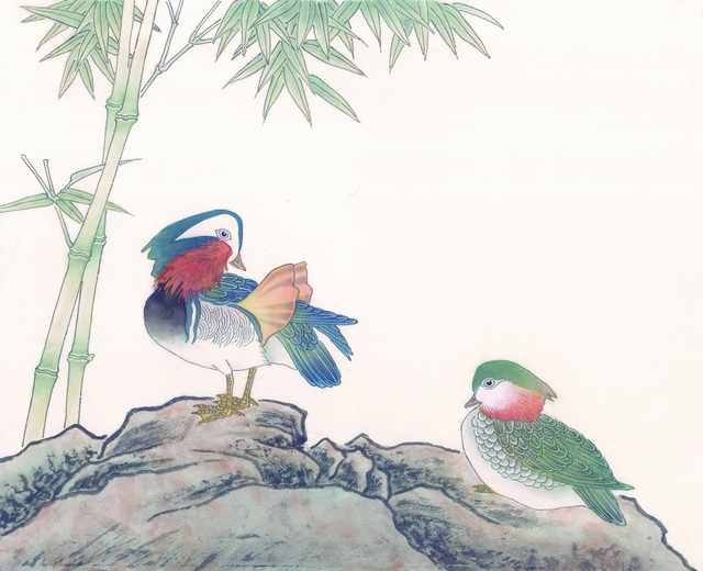 chinese master paintings birds floral c art b094 A4 Photo Print